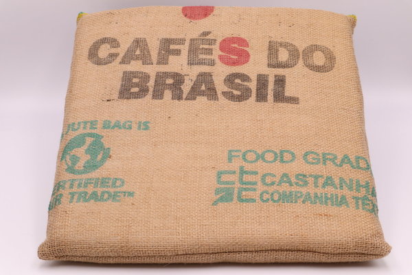 Sitzkissen Kaffeesack Brasil